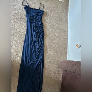 Elegant Navy Blue Women's Dress